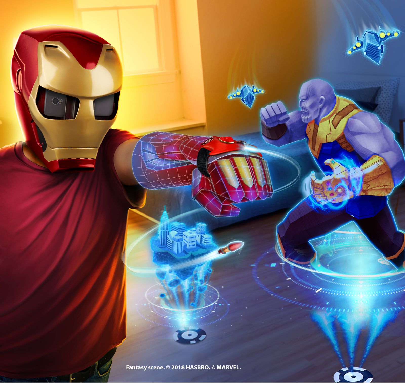 marvel avengers infinity war hero vision iron man ar set