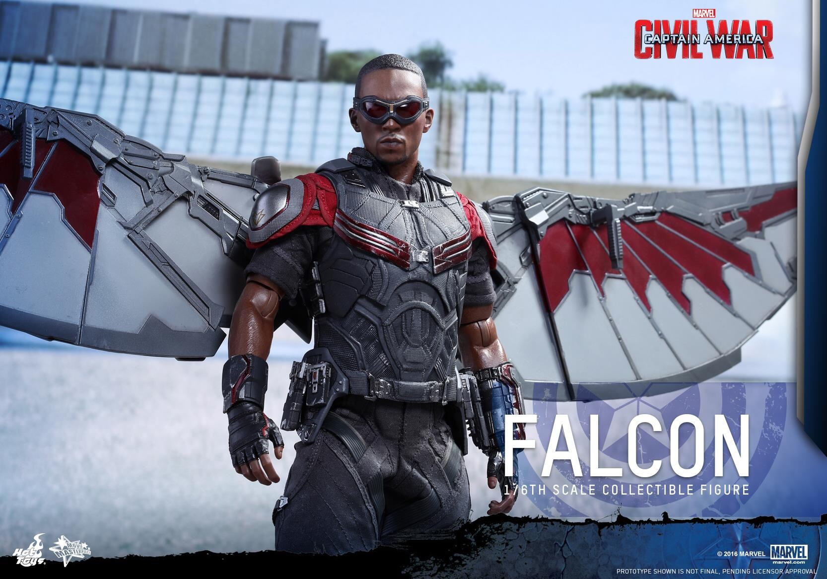 hot toys captain america civil war 1/6 falcon collectible figure