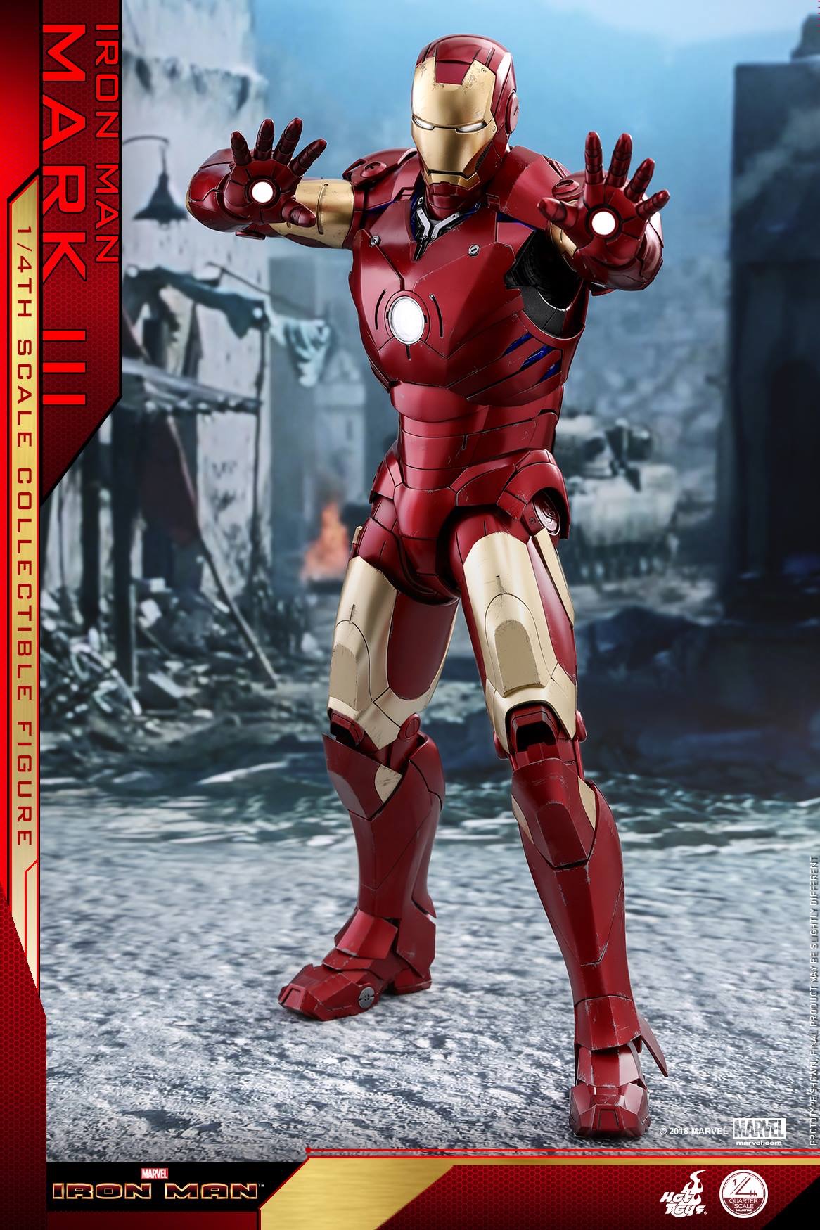 hot toys iron man 1/4 iron man mark iii deluxe version n normal